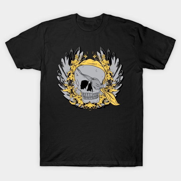 Indian Skull Head T-Shirt by Tpixx